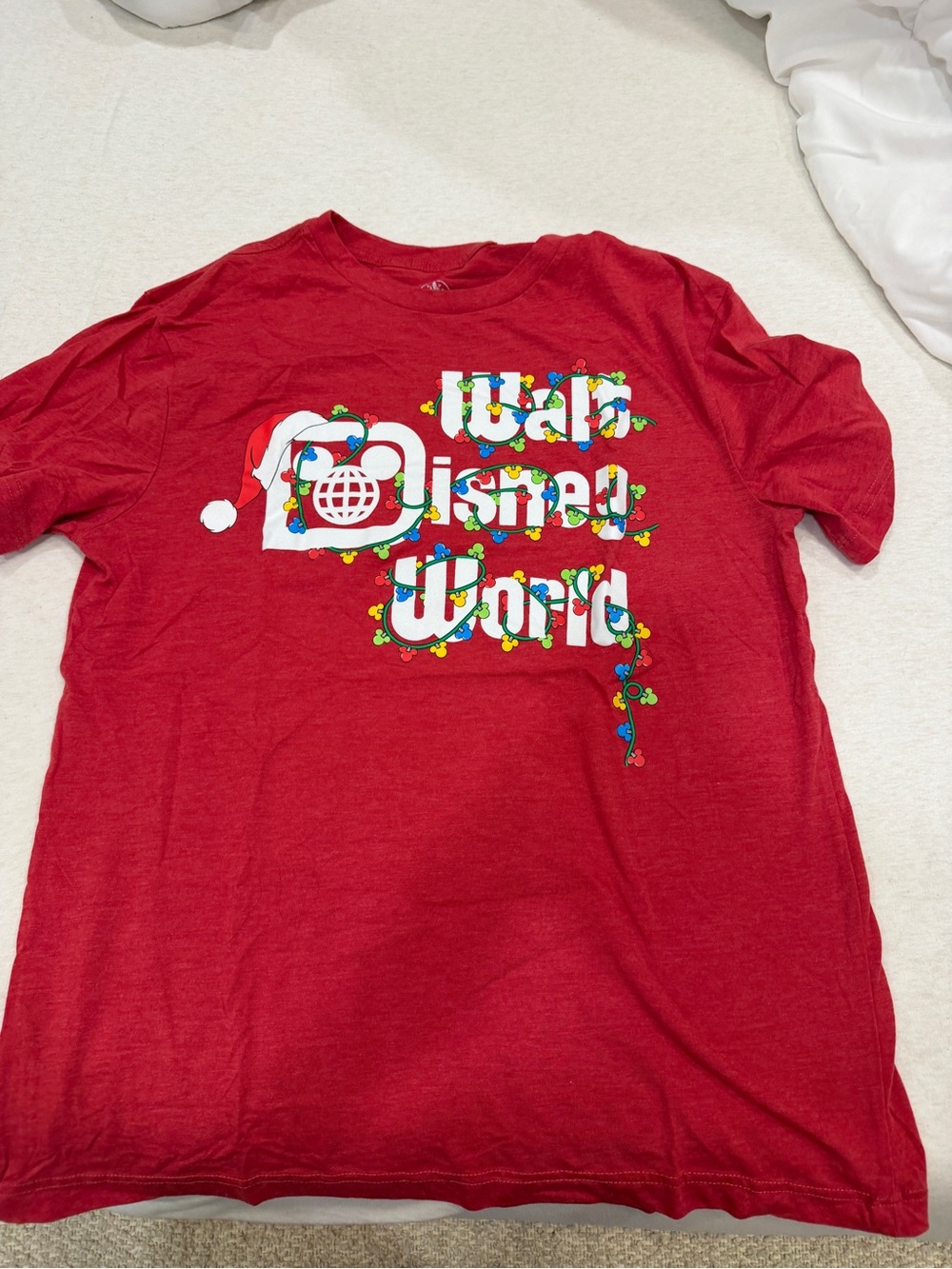 Disney World Holiday Graphic Tee - Red